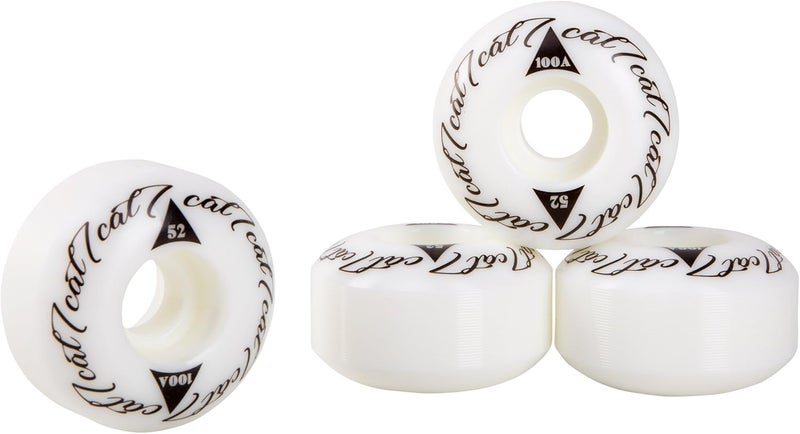 Cal 7 Catch-22 Skateboard Wheels, 52mm & 100A, Black & White Design, Great for Trick, Street & More - Image 3